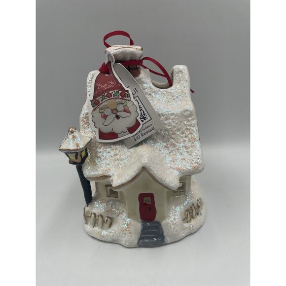 2015 Heather Goldminc Christmas Village Snow Cottage Tea Light Candle Holder - Picture 3 of 12
